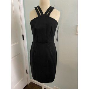 CYNTHIA STEFFE TWIST FRONT MINI DRESS/ Black Size 4